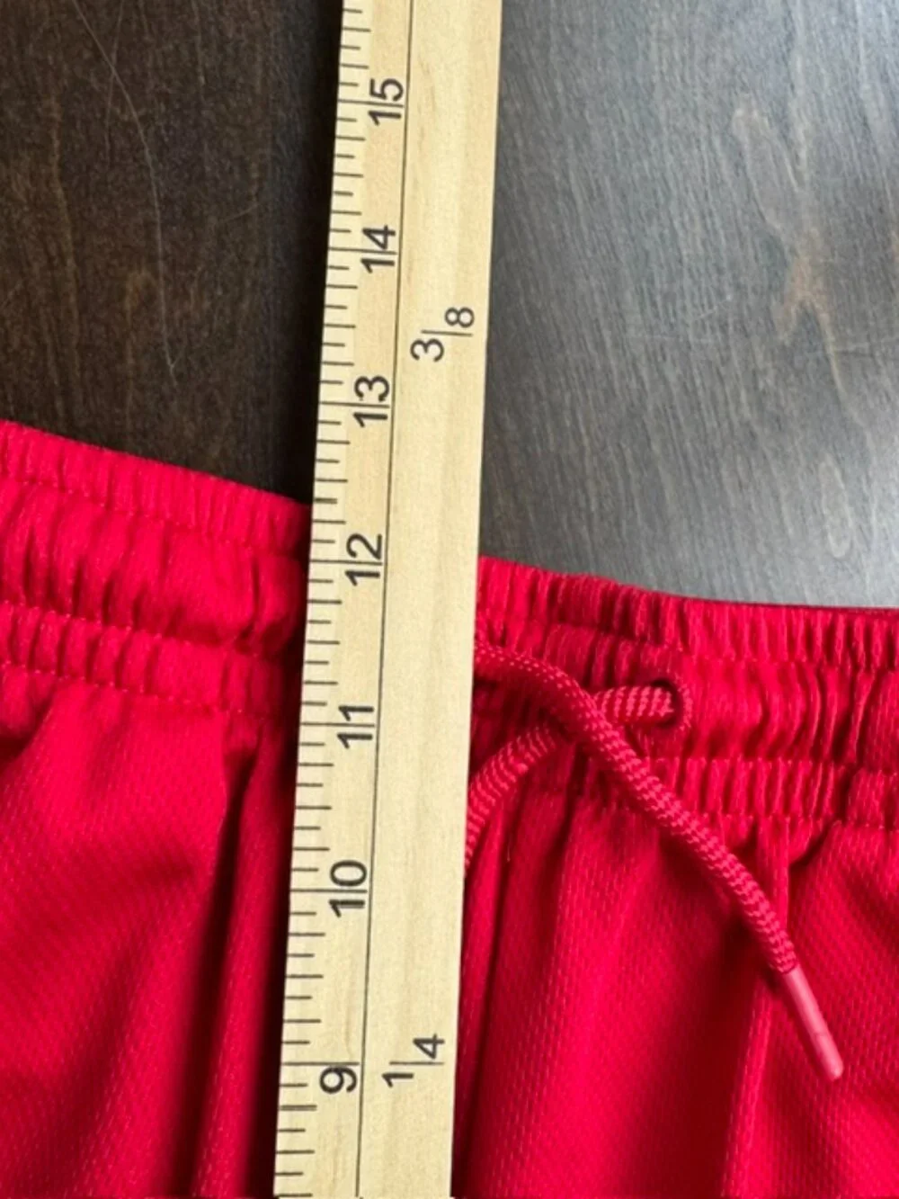 Jordan Boys Red Mesh Basketball Shorts Jumpman Logo XL 13-15